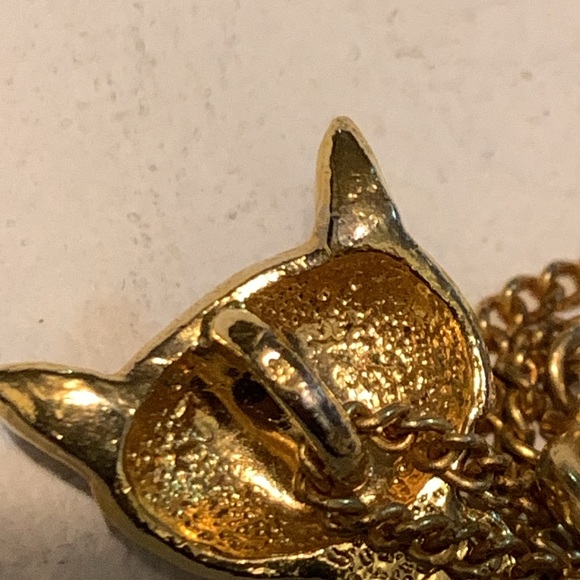 2/$30 Vintage Blue Enamel Siamese Cat Silhouette Pendant - Picture 8 of 9